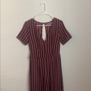 Maroon stripped jumper